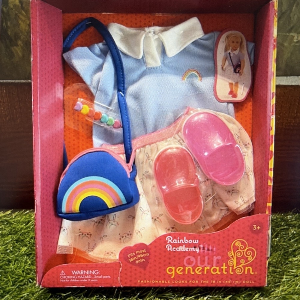 Our Generation School Uniform Outfit for 18" Dolls - Rainbow Academy